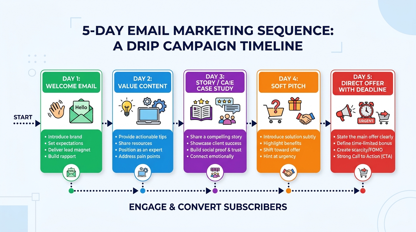 The 5-Day Email Marketing Sequence: From Welcome to Conversion